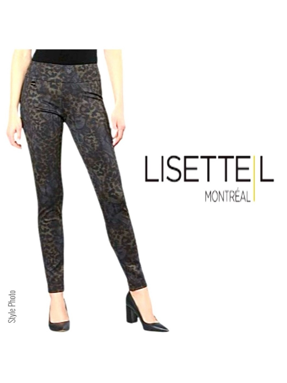 LISETTE Pull-on Leopard Print Straight-Leg Pants (12)